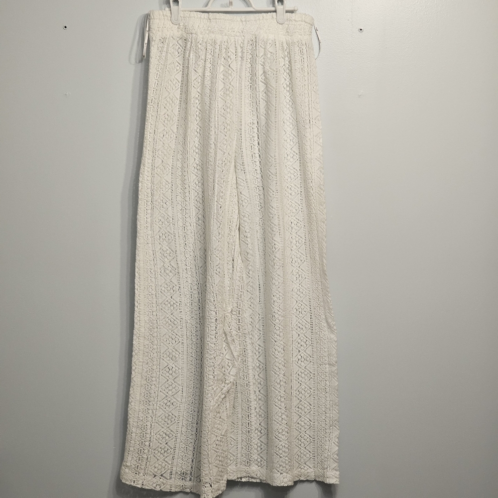 Women's XL Beach Cover Up Crochet Pants